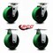 Service Caster 5 Inch Green Poly on Cast Iron Caster Set with Roller Bearings 2 Swivel 2 Rigid SCC-20S520-PUR-GB-2-R-2 - alternate 5